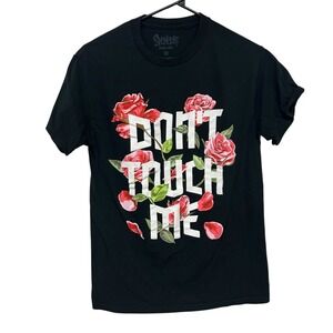Spensers Dont Touch Me Graphic Tee S Black‎ Statement Attitude Indie Alt Shirt